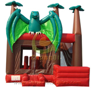 inflatable combo castle dinosaur